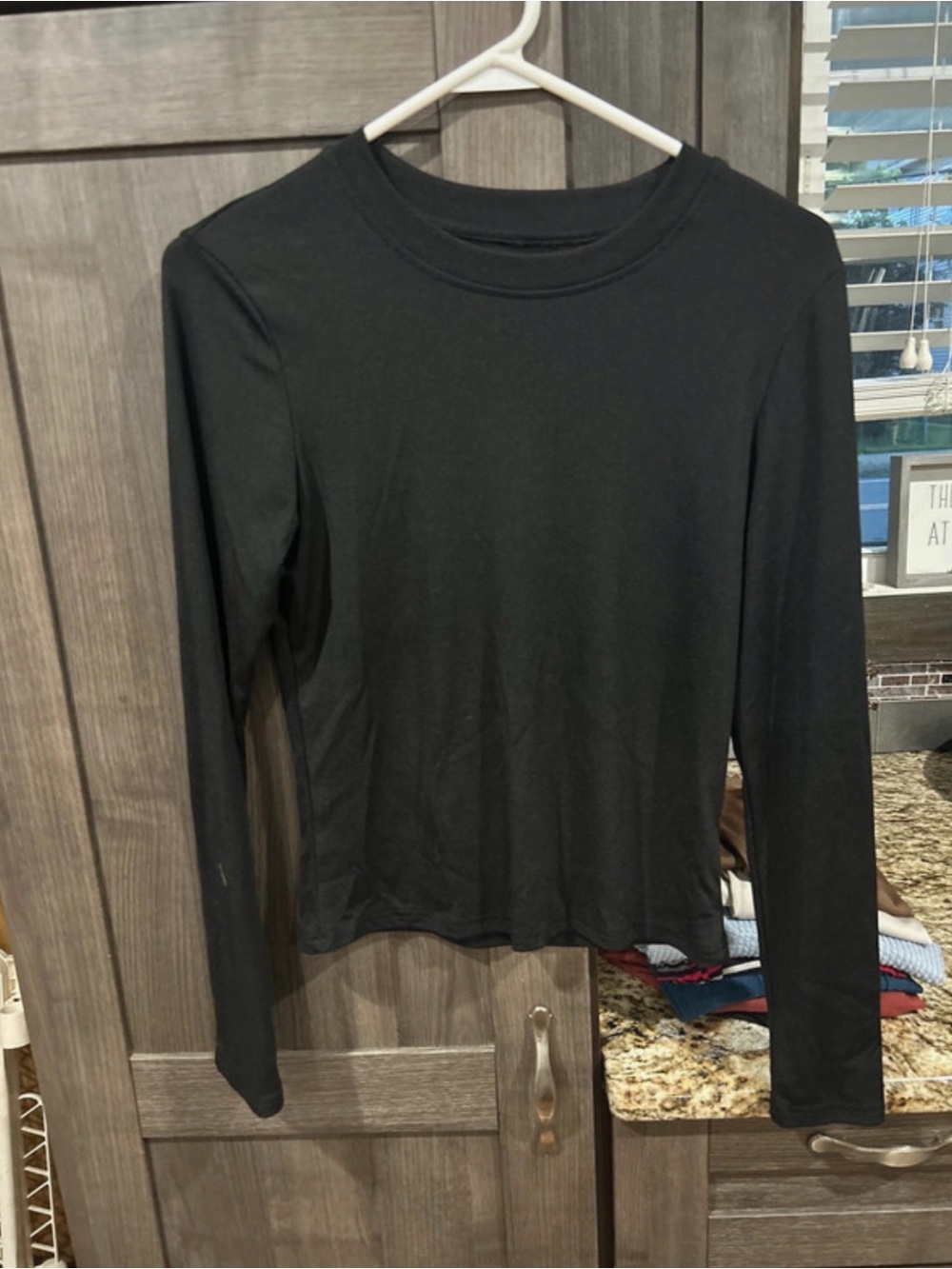 Classic Black Long-Sleeve Women's Top